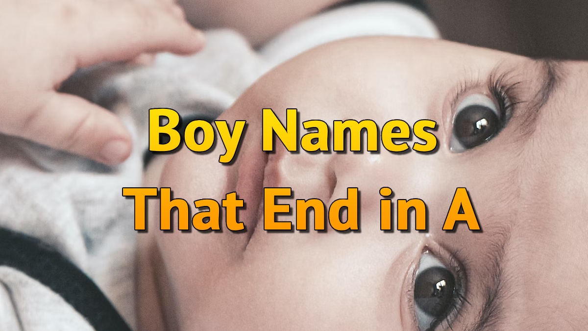 Boy Names That End in A